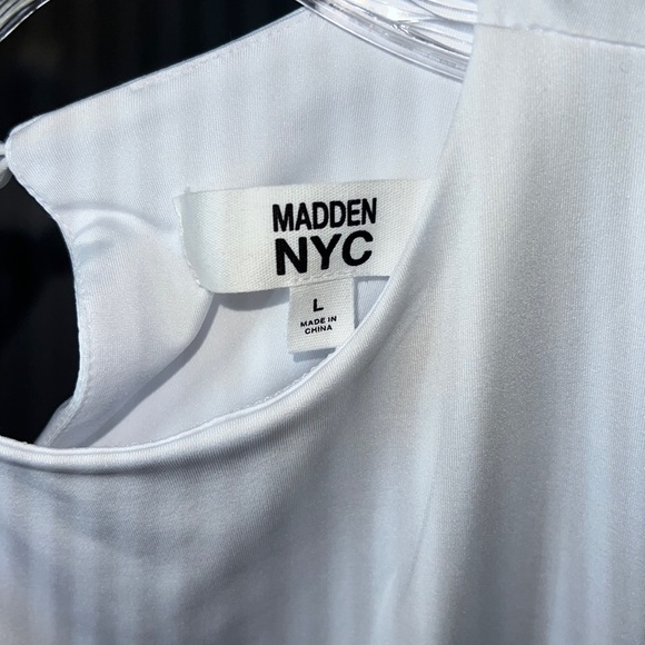 High Neck Bodysuit BRAND NEW MADDEN NYC Large - Fits like a Small!! - Picture 7 of 8